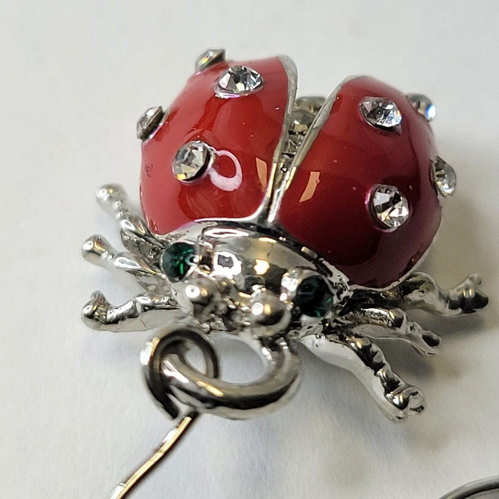 Mini Ladybug Earrings - Picture 7 of 11